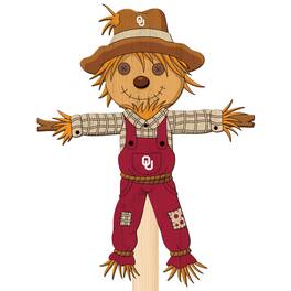 Fan Creations - Oklahoma Sooners 12" Scarecrow Yard Stake - Multicolor