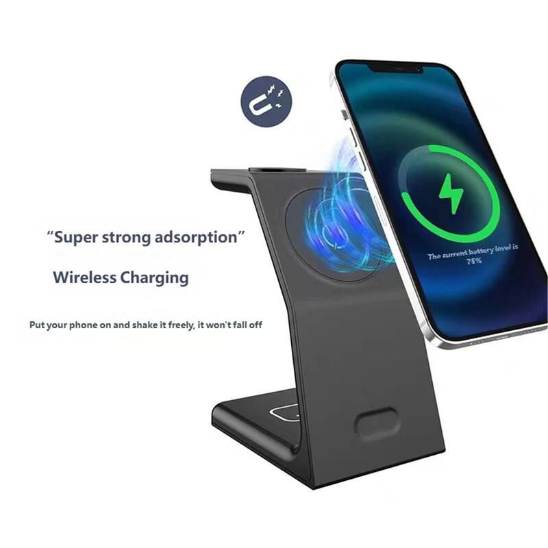 "Super strong adsorption"  
Wireless Charging  

Put your phone on and shake it freely, it won't fall off