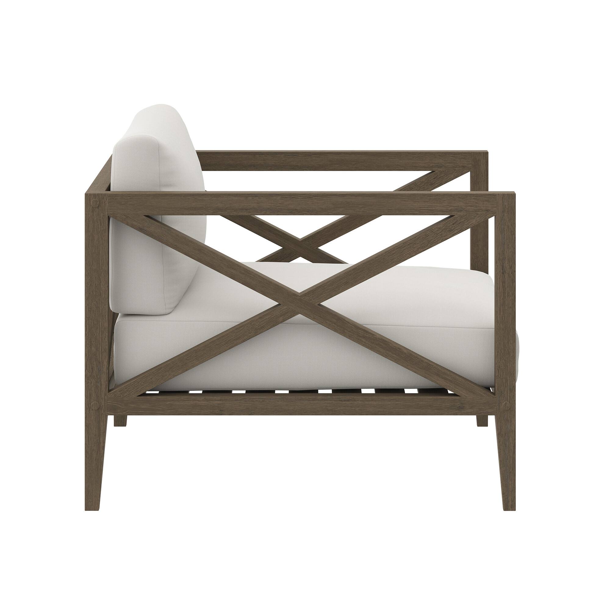 Alt View 3. Modway - Northlake Outdoor Patio Teak Armchair by Modway - Weathered Gray.