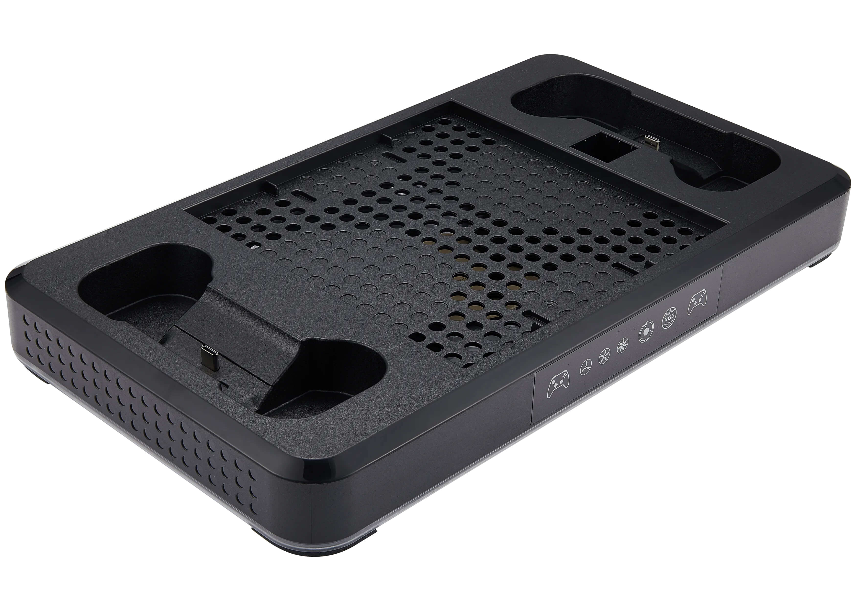Alt View 5. Dobe - Multifunctional Cooling Charging Stand (TYX-3615) Compatible For Xbox Series X / Xbox Series S - Black - Black.