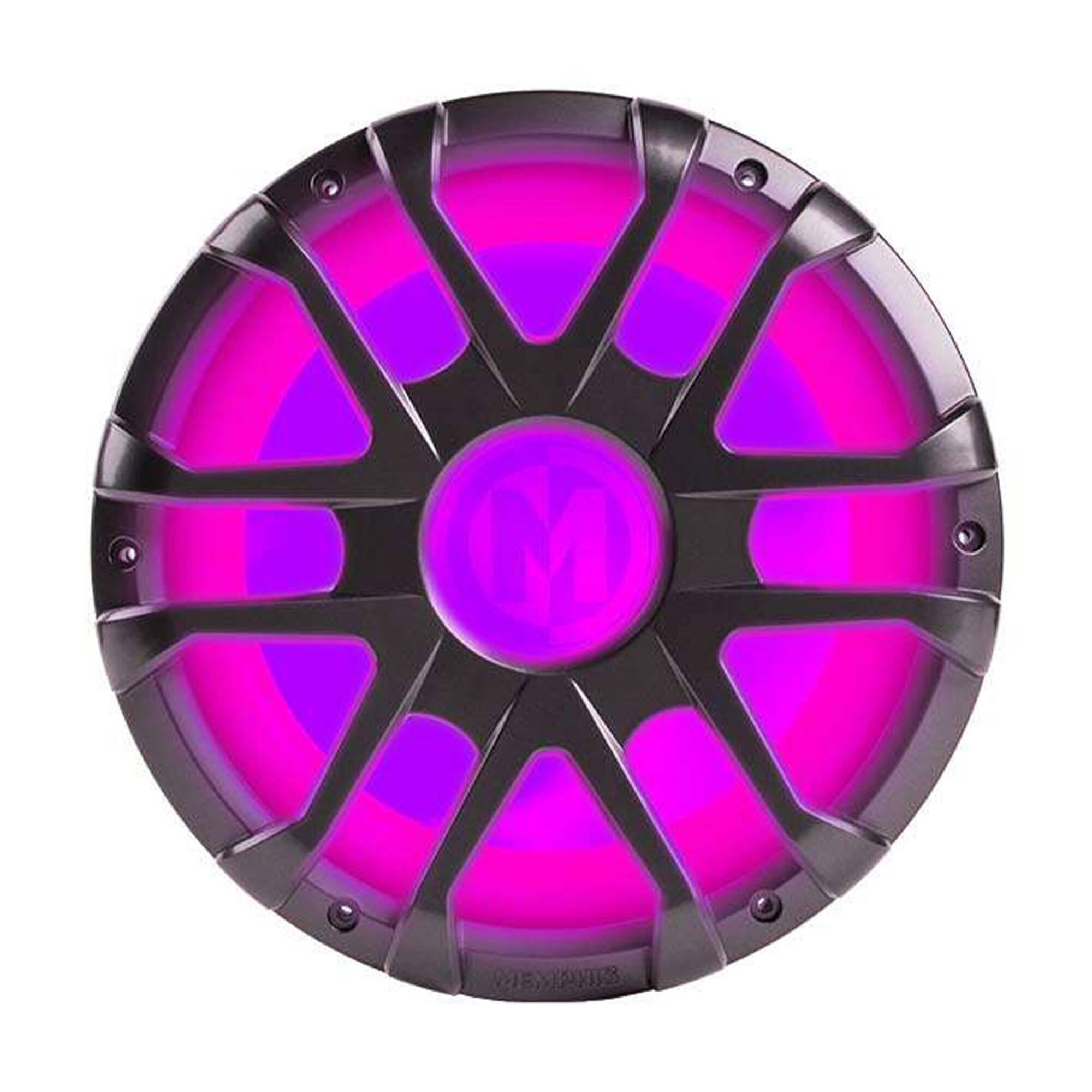 Alt View 4. Memphis Car Audio - Memphis Audio MM1224 12" Marine Subwoofer with Integrated RGB LEDs and 2 or 4 Ohm Selectable Impedance - Black/Gray.