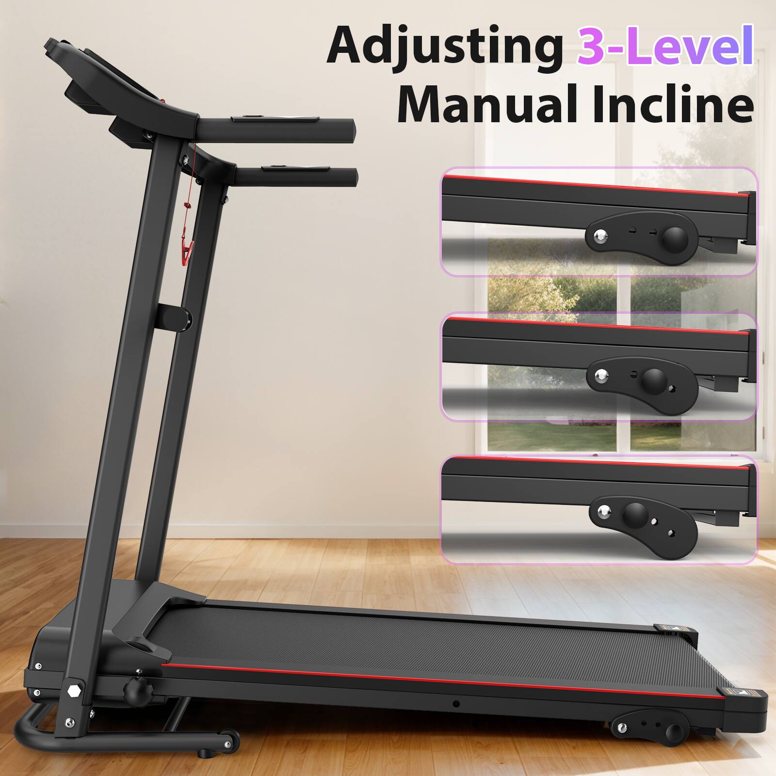 Adjusting 3-Level Manual Incline