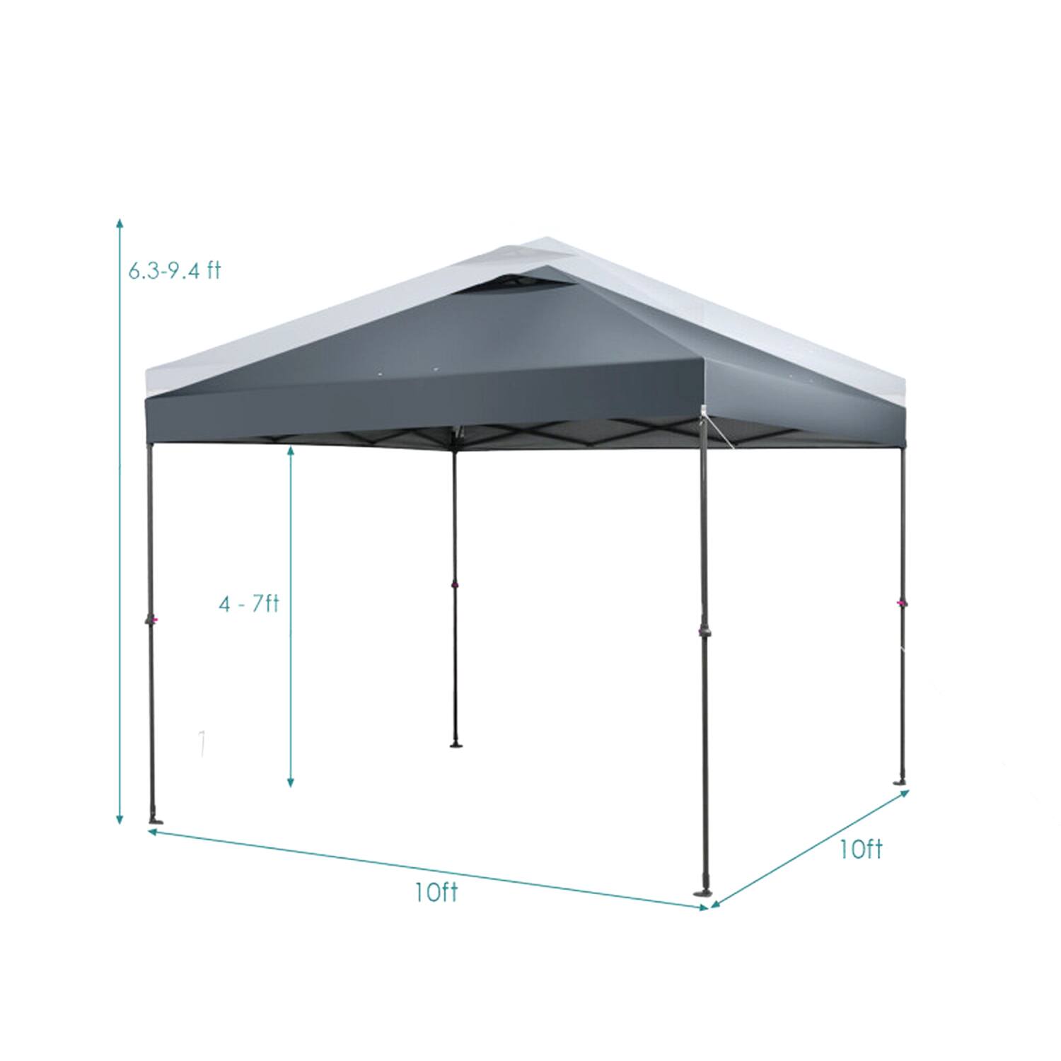 6.3-9.4 ft  
4-7 ft  
10 ft  
10 ft