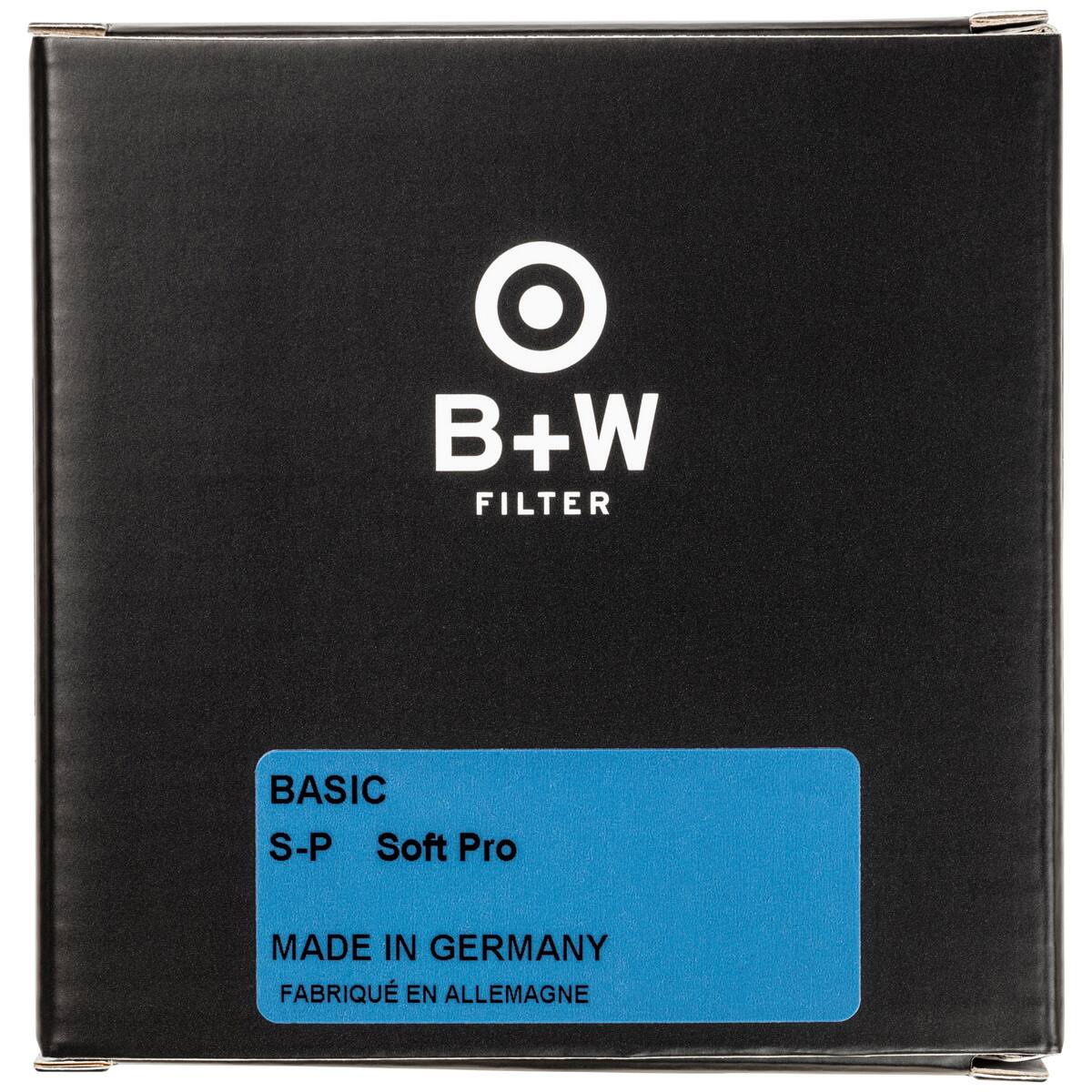 B+W FILTER BASIC S-P Soft Pro MADE IN GERMANY FABRIQUÉ EN ALLEMAGNE