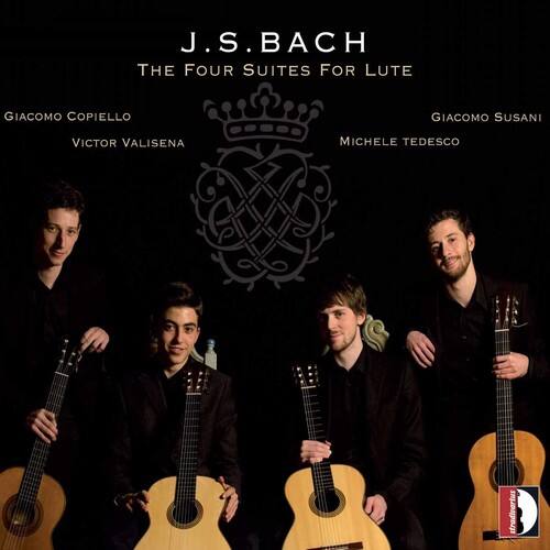 J.S. BACH  
THE FOUR SUITES FOR LUTE  

GIACOMO COPIELLO  
VICTOR VALISENA  
GIACOMO SUSANI  
MICHELE TEDESCO  

stradicartus