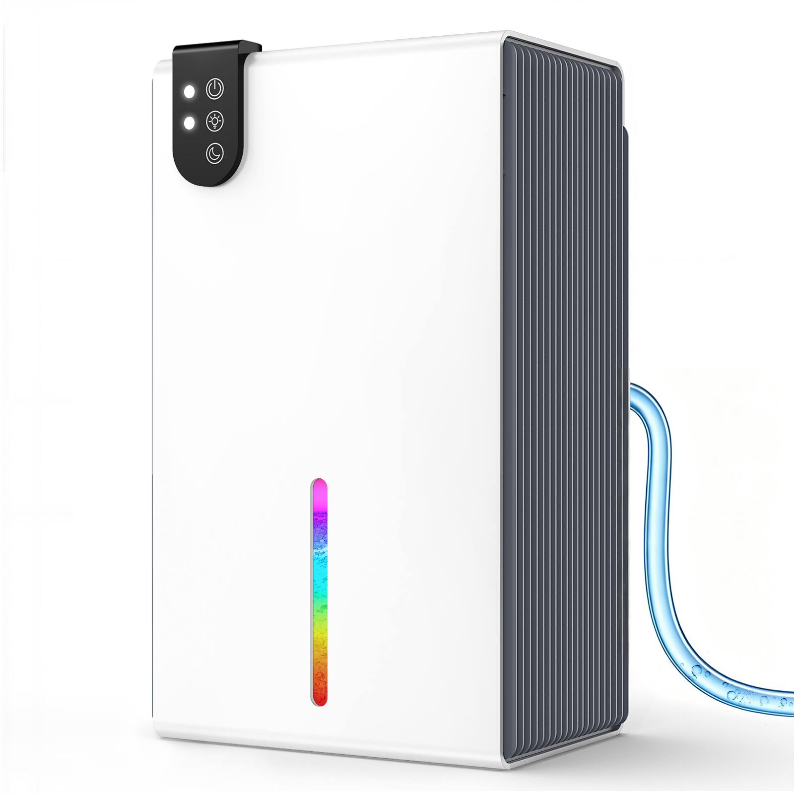 Front. Teendow - Dehumidifiers for Home 1000 Sq.Ft ,98oz Water Tank, Quiet Dehumidifier for Basement,Bedroom with Auto Shut Off - White.