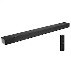 Front. Westinghouse - Westinghouse 3.1.2 Soundbar, Dolby Atmos & Digital Plus, 210W, Built-in Sub, HDMI eARC, Bluetooth - Black.