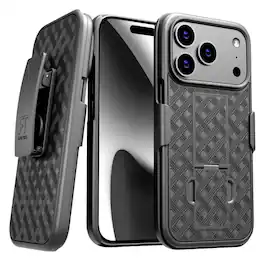RomeTech - Shell Holster Combo Case for Apple iPhone 17 Pro - Black