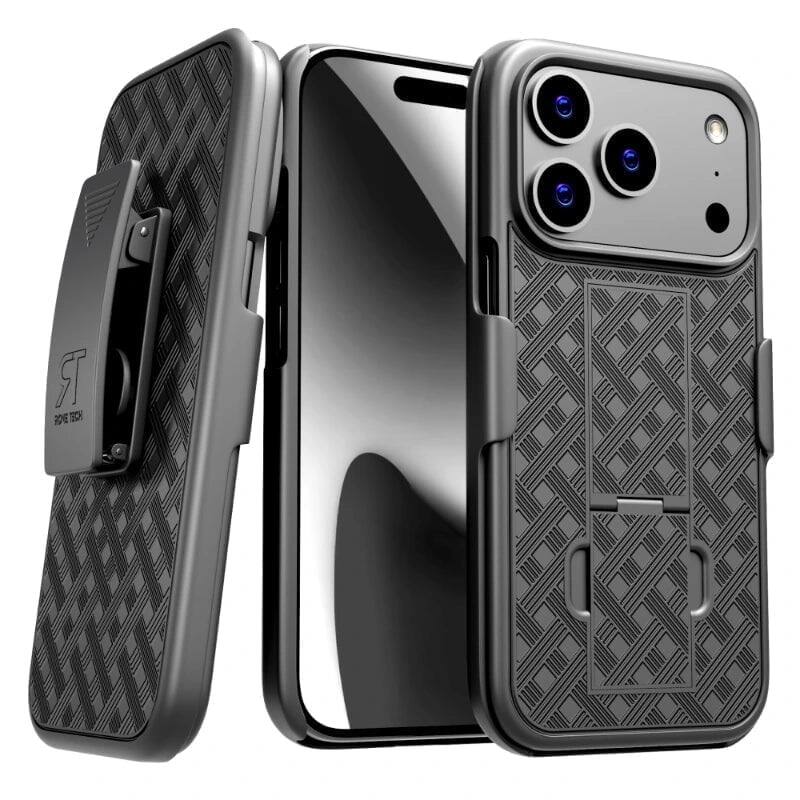 RomeTech - Shell Holster Combo Case for Apple iPhone 17 Pro - Black
