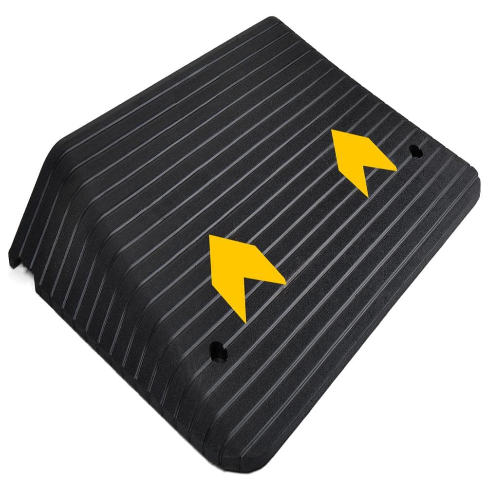 "Pyle - 4"" Rubber Threshold Ramp, 3300 lb Capacity, Non-Slip Portable Ramp for Wheelchairs & Scooters - Black" price history on PriceWatchPro