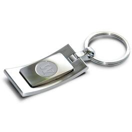 Jardine - Washington Huskies Curve Key Ring - Silver