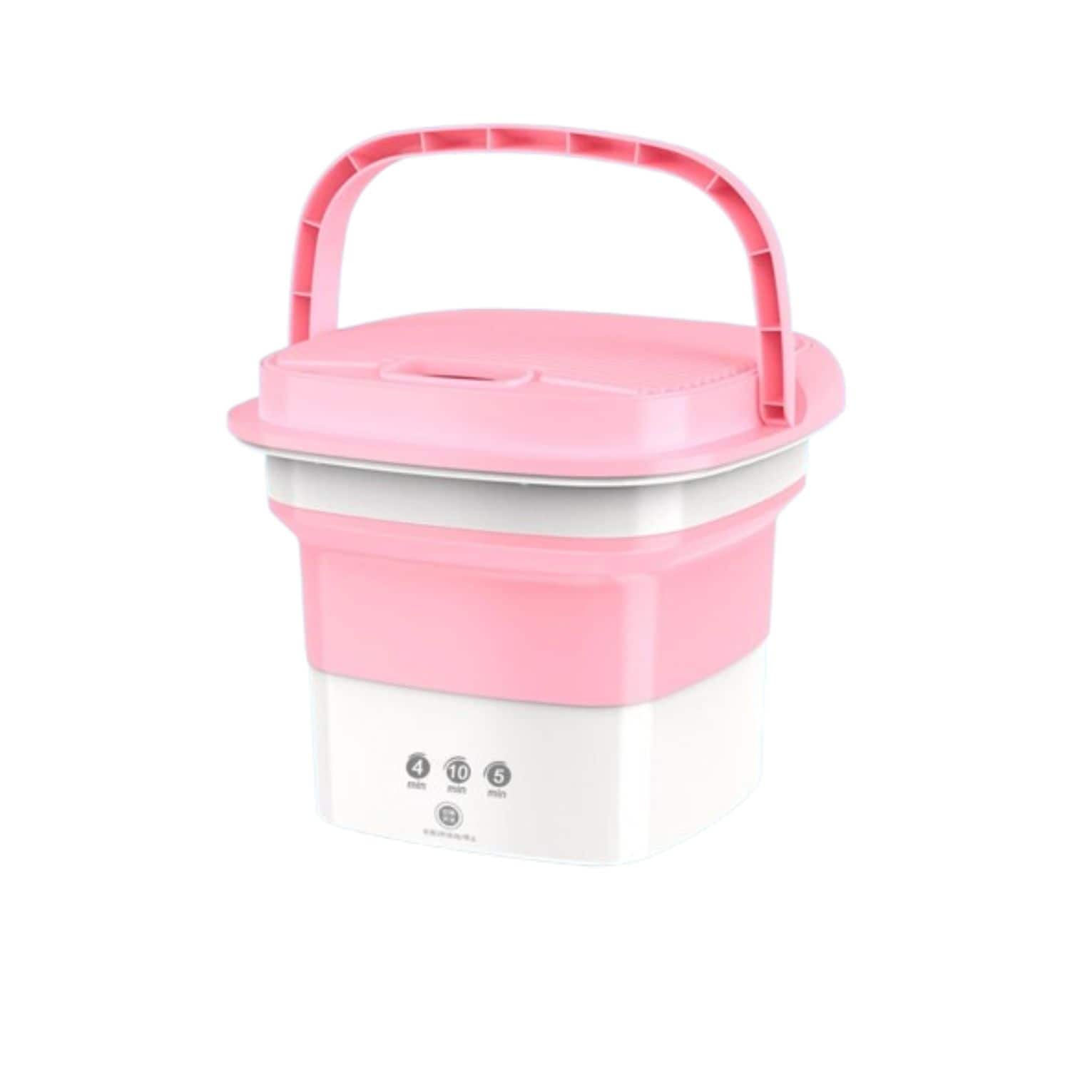 Mini Folding Washing Machine with Dryer Bucket – Portable Washer