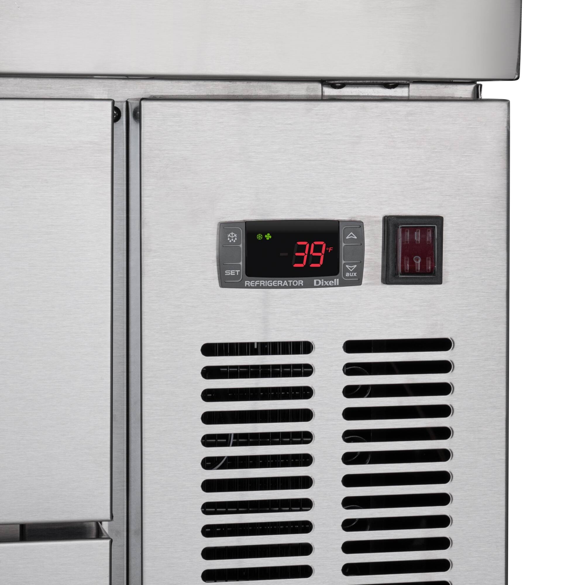 The text on the image reads: "39 SET aux REFRIGERATOR Dixell 00A 091".