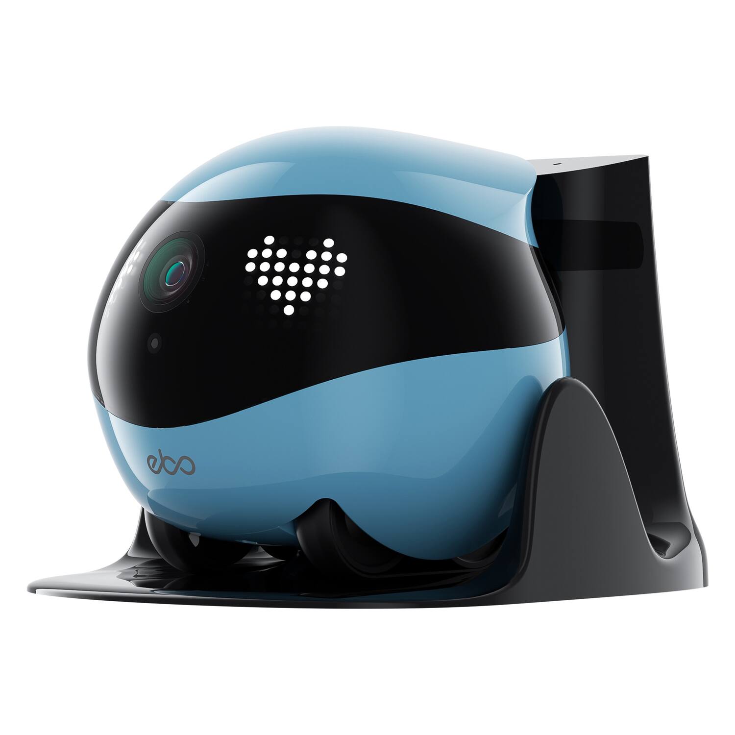 Alt View 6. Enabot - EBO Air 2 Whole-Home Mobile Robot, 2K Ultra HD Camera, Remote Monitoring and Control - Jay Blue.