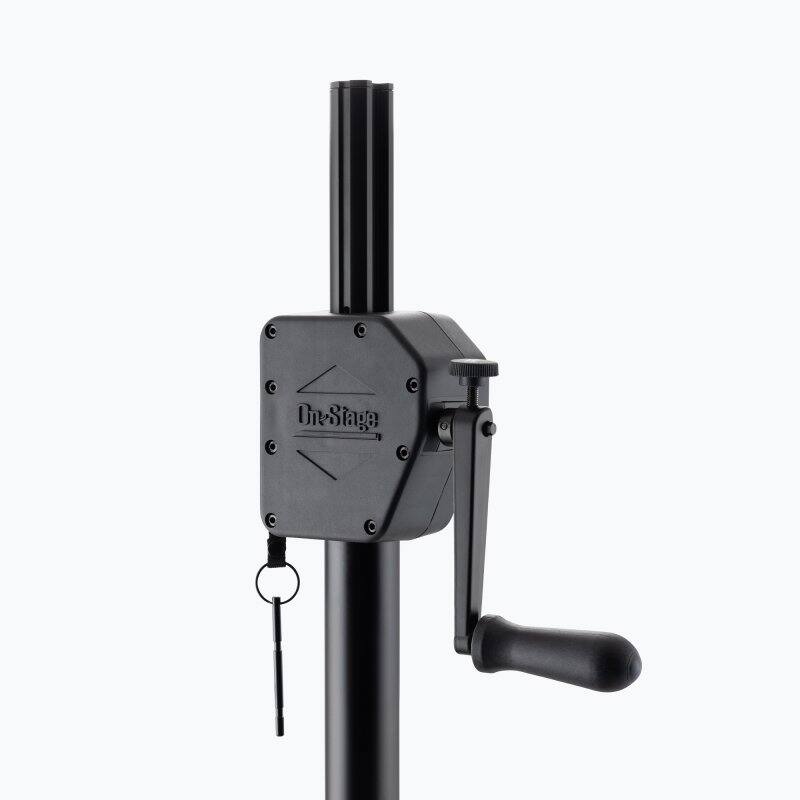 Front. On Stage Stands - OnStage Crank-Up Subwoofer Pole (SS7747V2) - Black.
