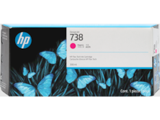 HP DesignJet 738 Magenta
HP Flex Tech Ink Cartridge
Cartouche d'encre HP Flex Tech 738
300 ml
3 Cont.
1 pieza / 1 peça