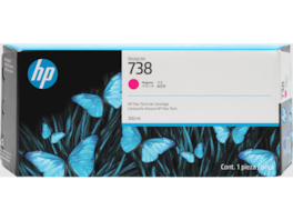 HP - 738 300-ml Magenta DesignJet Ink Cartridge, 676M7A