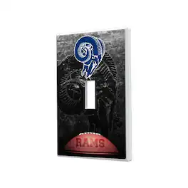 Keyscaper - Los Angeles Rams Legendary Design Single Toggle Lightswitch Plate - Multicolor