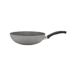 Ballarini - Parma by HENCKELS Forged Aluminum 11-inch Nonstick Stir Fry Pan with Lid, Made in Italy - Gray