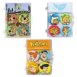 Toynk - Hana Barbera Fridge Décor Gift Set: Flintstones, Jetsons & Yogi Bear