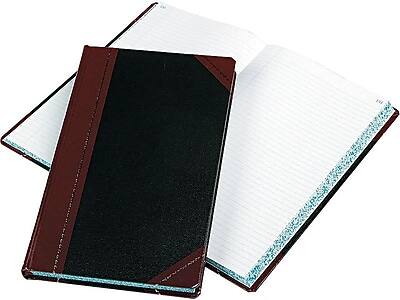 Alt View 2. Boorum & Pease - 9 Series Record Book, 8.63" x 14.13", 150 Sheets/Book - Black.