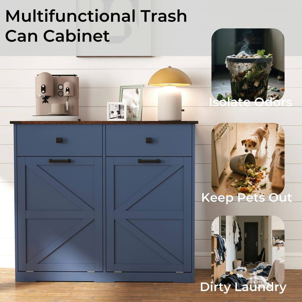 Multifunctional Trash Can Cabinet

- Isolate Odors
- Keep Pets Out
- Dirty Laundry
