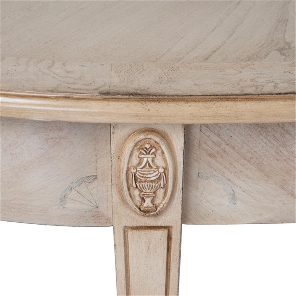 Left. Butler Specialty - Astor 54"W Demilune Console Table - Tan/Beige.