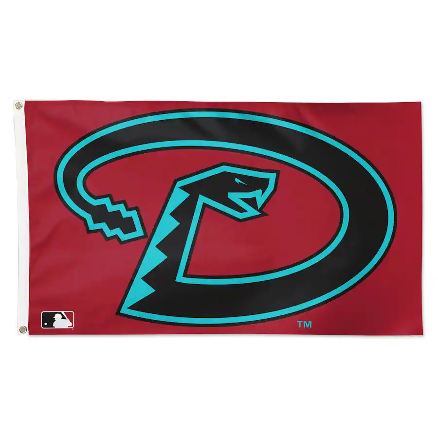 Diamondbacks Front WinCraft Arizona Diamondbacks 3' x 5' Logo Single Sided Deluxe Flag ...