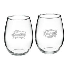 Jardine - Florida Gators 21oz. 2-Piece Stemless Wine Glass Set - Multicolor