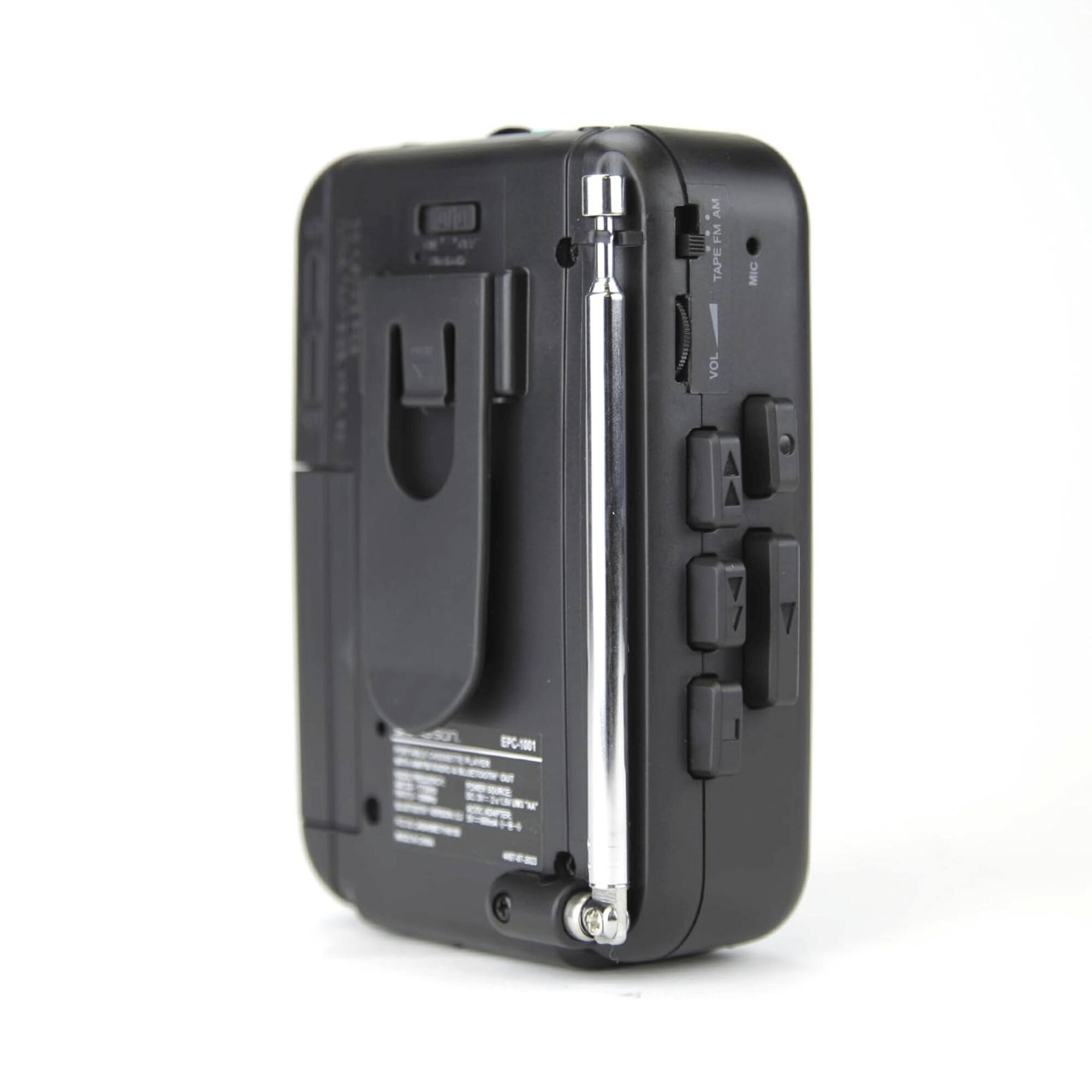 TAPE, AM, FM, VOL, MIC