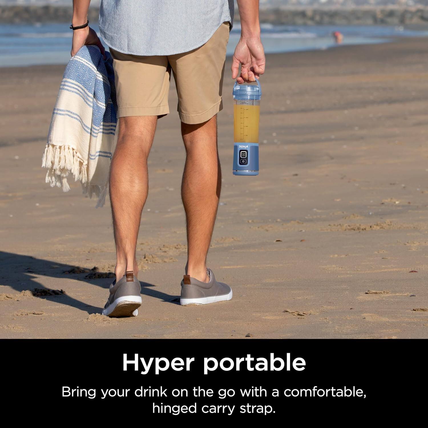 Hyper portable

Bring your drink on the go with a comfortable, hinged carry strap.