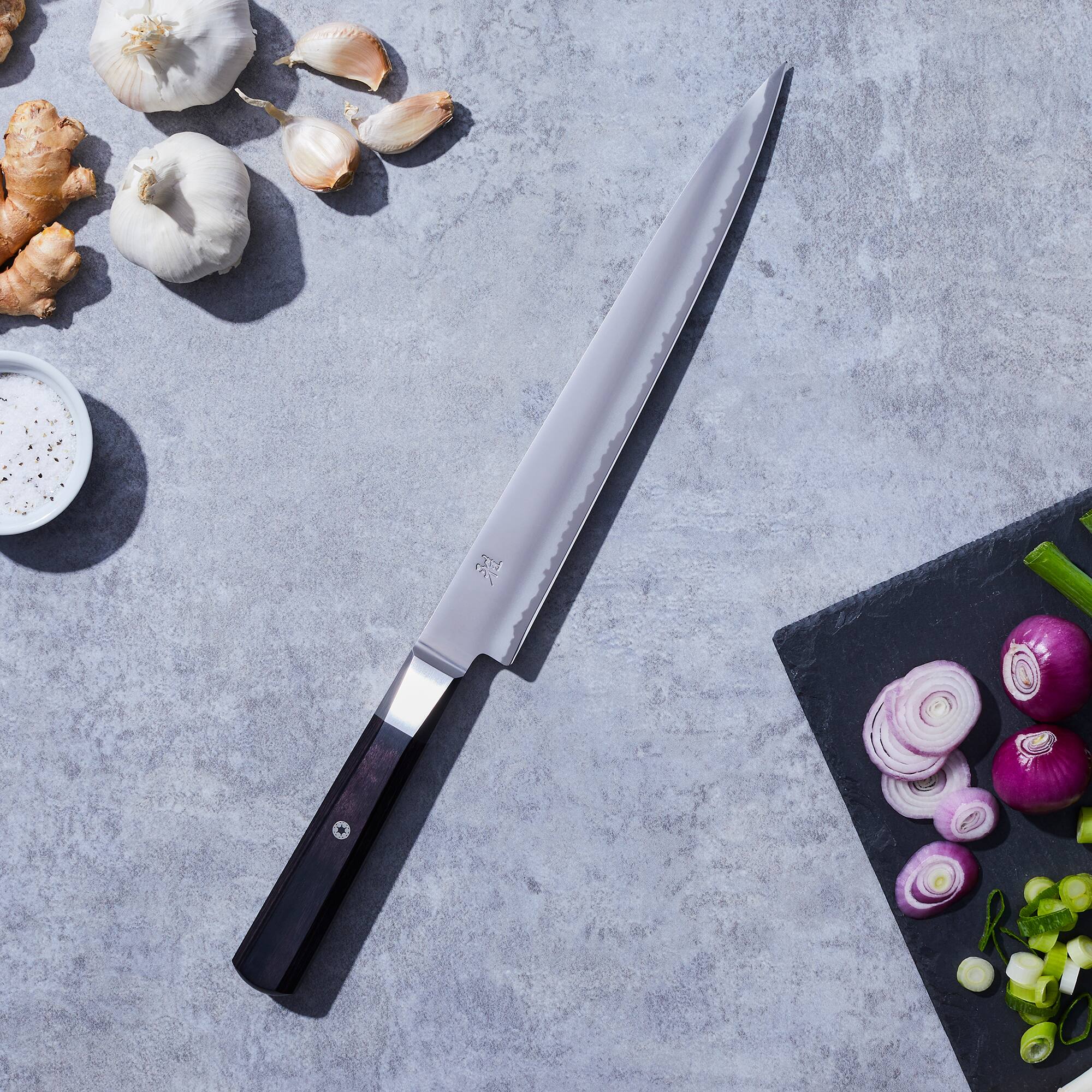 Alt View 3. Miyabi - Miyabi Koh 9.5-inch Slicing Knife - Stainless Steel.
