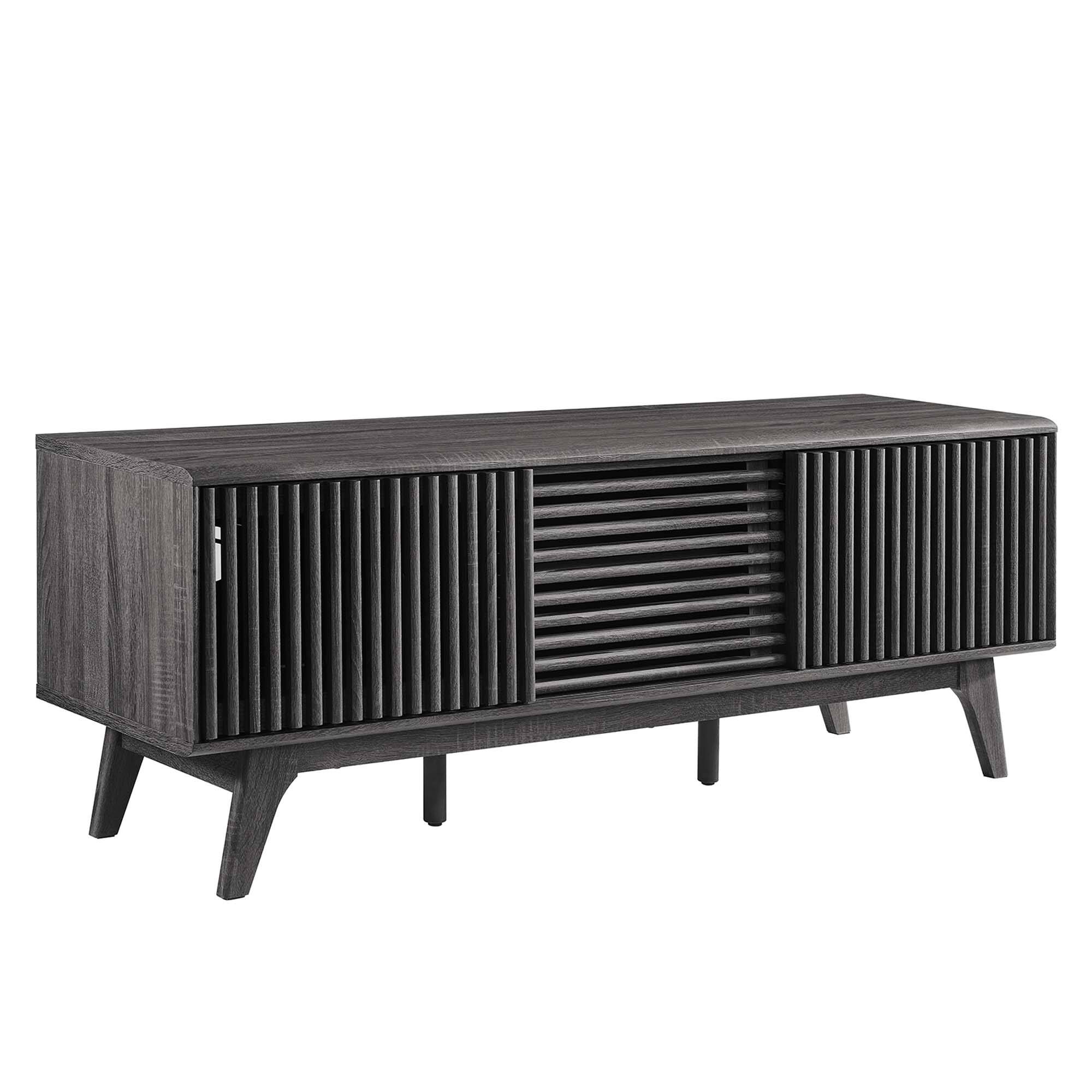 Angle. Modway - Iterate 59" TV Stand by Modway - Charcoal.