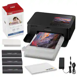 Canon - Selphy CP1500 Wireless Compact Photo Printer - Black