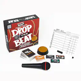 Professor Puzzle - Drop the Beat The Original Rap Party Game | 4+ Players - Red