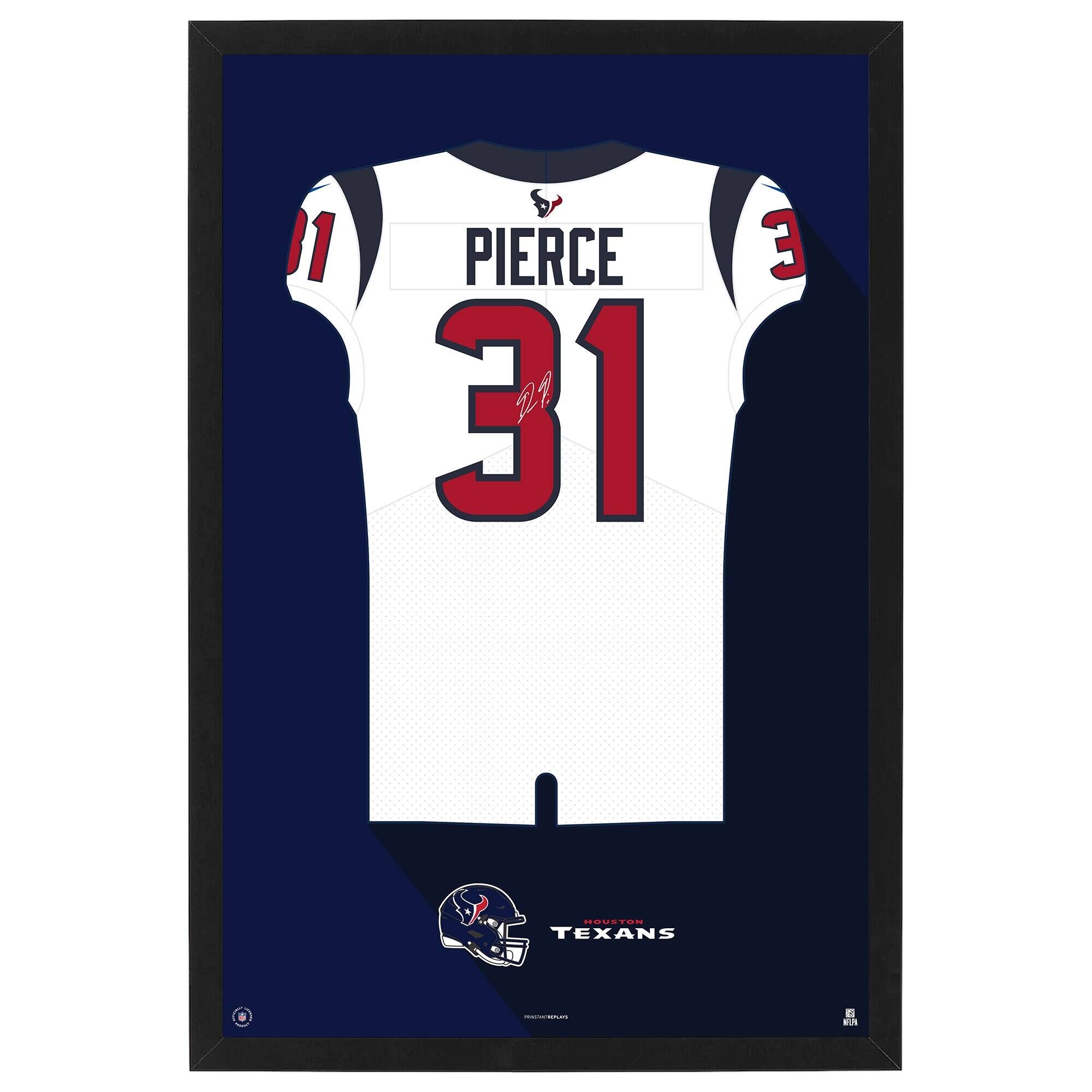 Dameon Pierce Away Jersey Framed Art Print