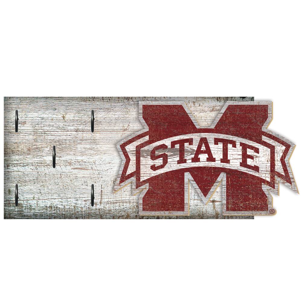 Mississippi State Bulldogs 6" x 12" Mounted Key Holder