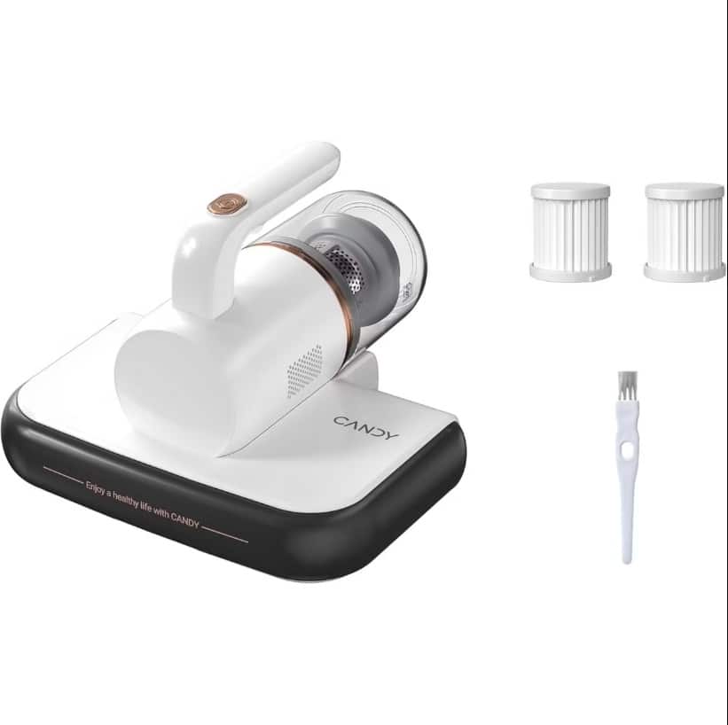 CANDY - Mattress Vacuum Cleaner UV Sanitizing with HEPA Filter, 16.4ft Cord Length - White