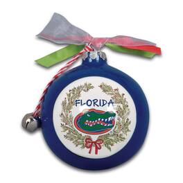 Magnolia Lane - Florida Gators Wreath Kickoff Painted Ornament - Multicolor