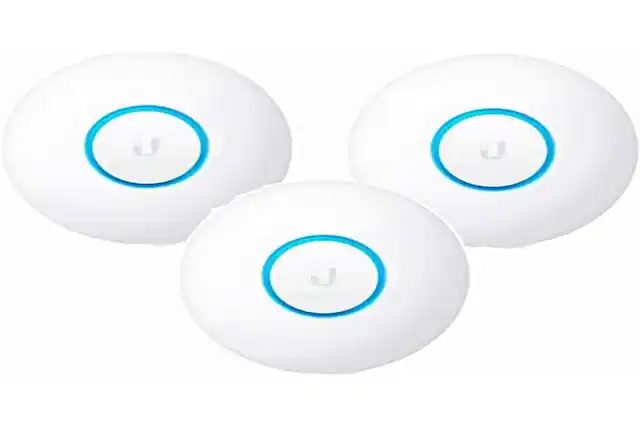 Front. Ubiquiti Networks - UniFi Acess Point NanoHD UAP-nanoHD 3-Pack Gigabit Ethernet Wave2 4x4 MU-MIMO 5GHz up to 1733 Mbps - White.
