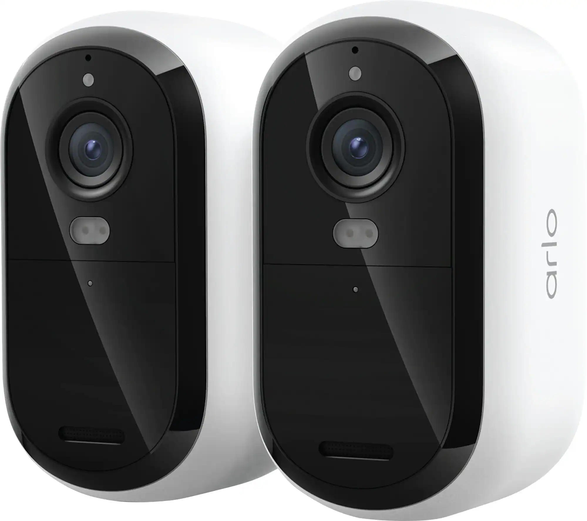 Front. Arlo - Essential 2-Camera Wireless 2K Security Camera (3rd Gen) Battery Powered - White.