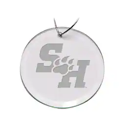 Jardine - Sam Houston State Bearkats 3'' Glass Round Ornament - Multicolor