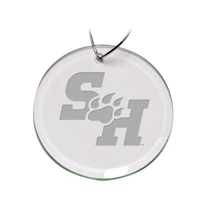 Front. Jardine - Sam Houston State Bearkats 3'' Glass Round Ornament - Multicolor.