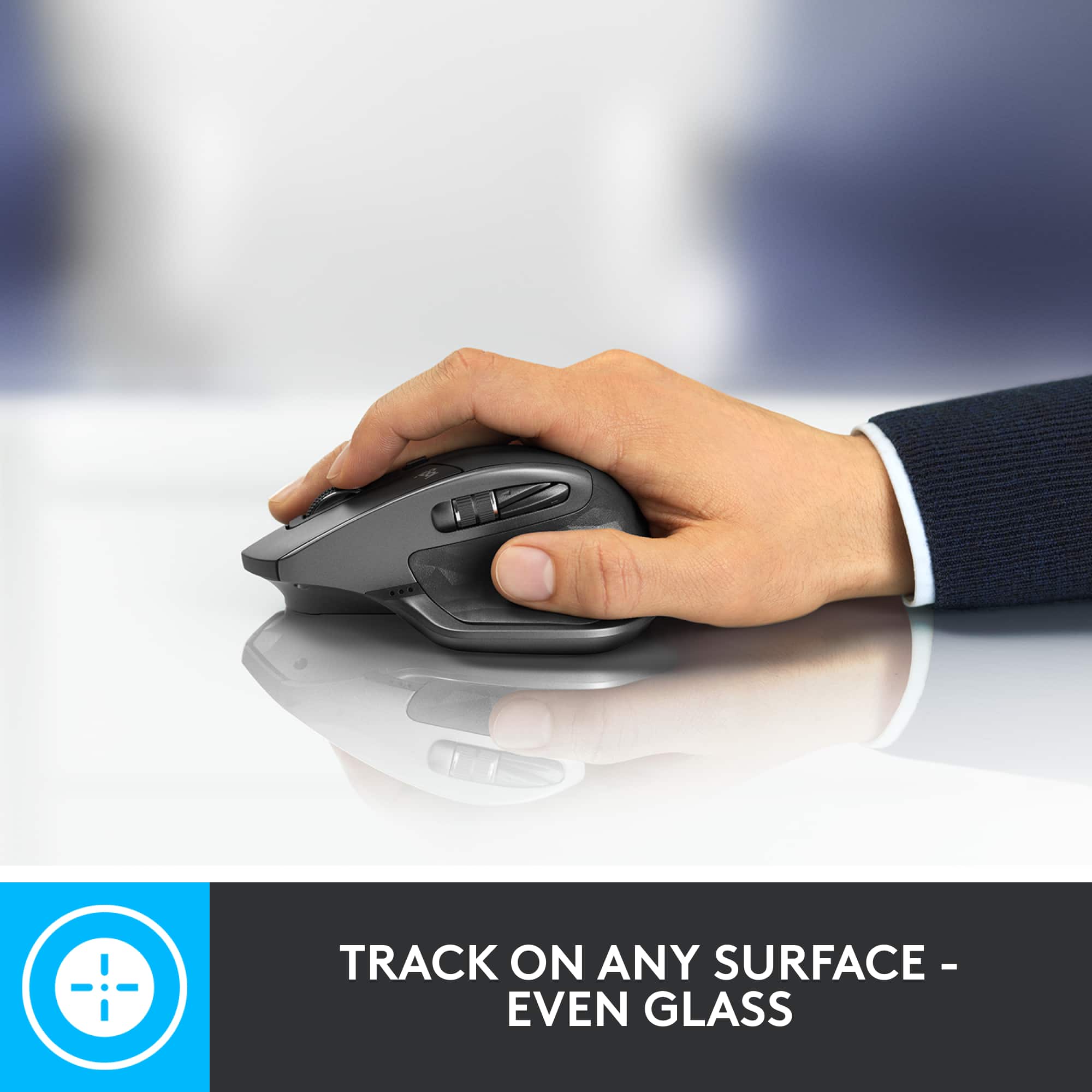 Track on any surface - even glass