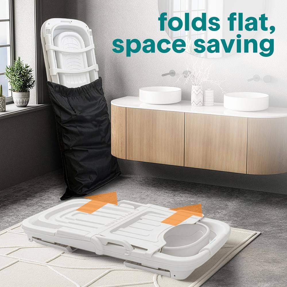 folds flat, space saving