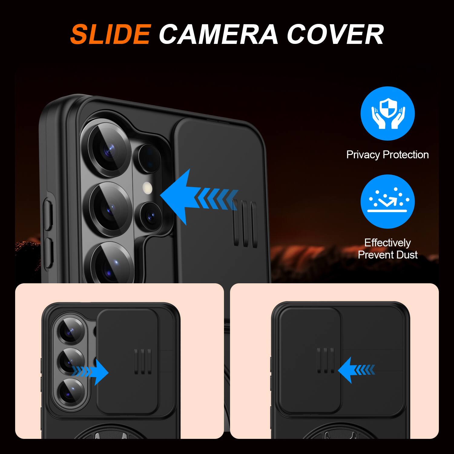 SLIDE CAMERA COVER

Privacy Protection

Effectively Prevent Dust