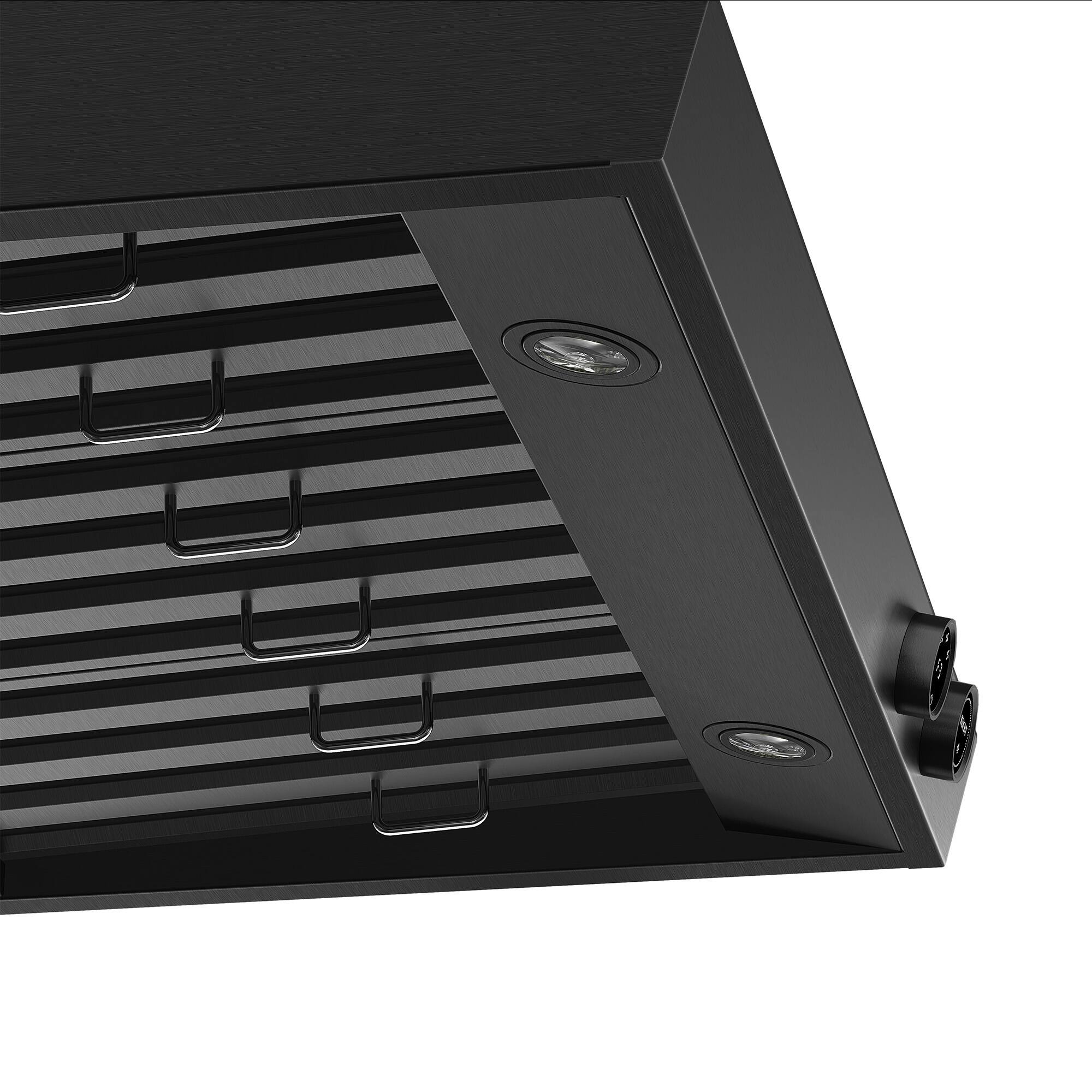 Back. Kucht - Pro Style 36 in. 900 CFM Under Cabinet Range Hood, Dark Stainless Steel , Digital Controls - Dark Stainless Steel.