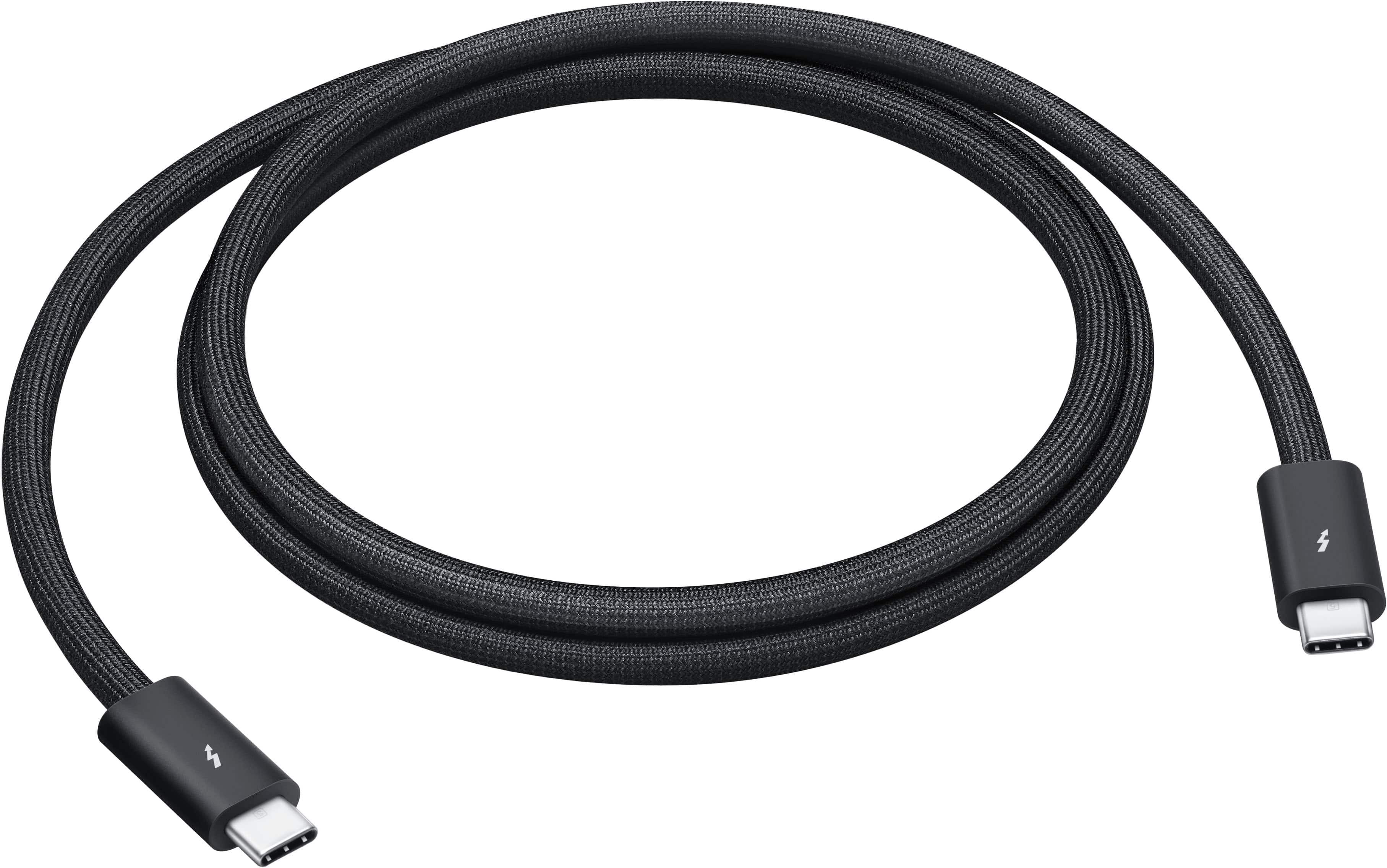 Apple - Thunderbolt 5 (USB‑C) Pro Cable (1 m) - Black