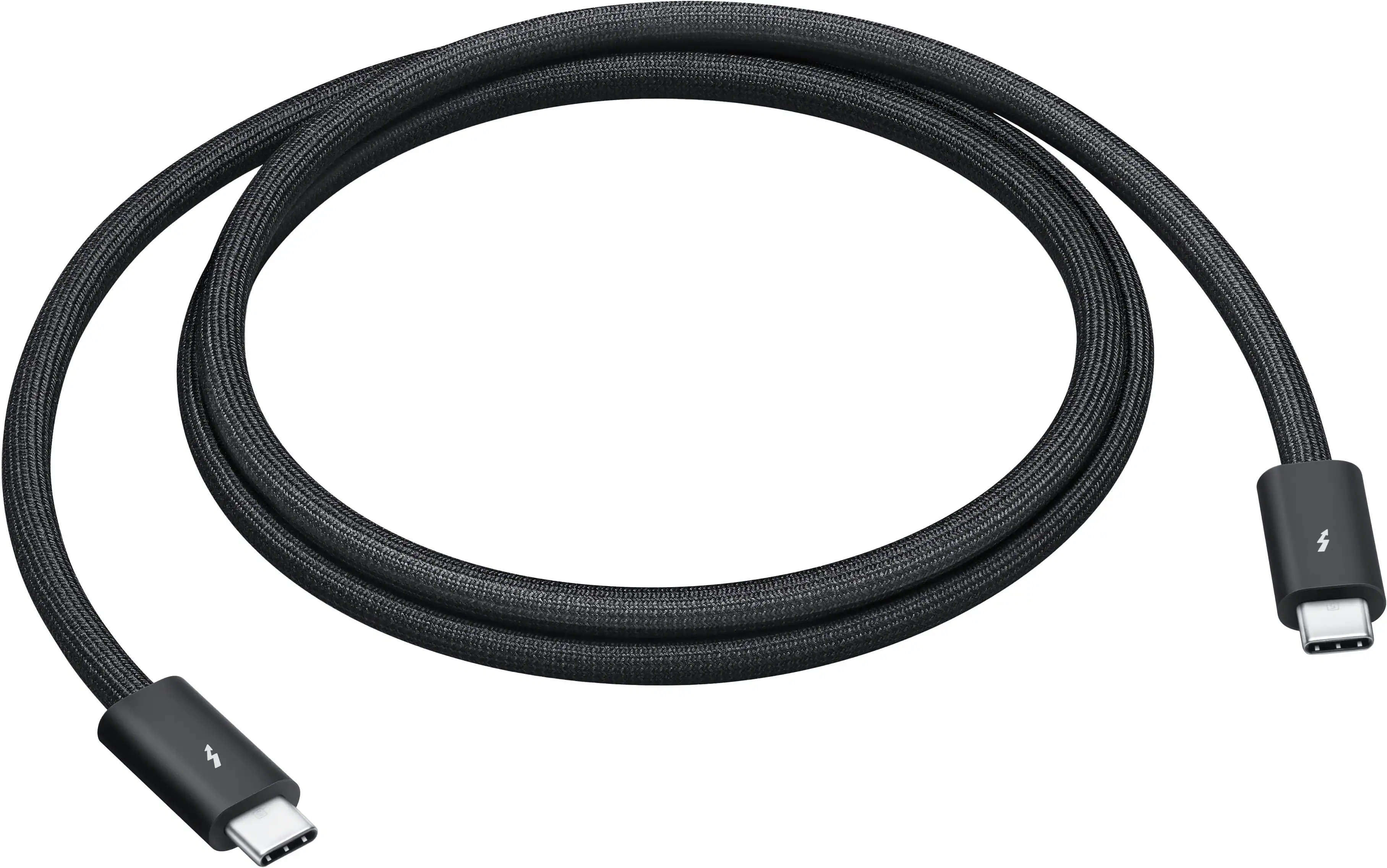 Front. Apple - Thunderbolt 5 (USB‑C) Pro Cable (1 m) - Black.