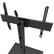 Alt View 3. Kanto - Height Adjustable and Swiveling Tabletop TV Stand for 40" - 90" TVs - Black.